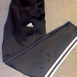 Adidas 3 stripe leggings